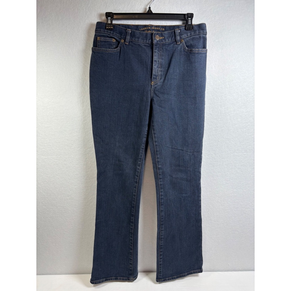 Lauren Ralph Lauren Jeans Womens 6 Dark Wash Straight Leg Denim Blue